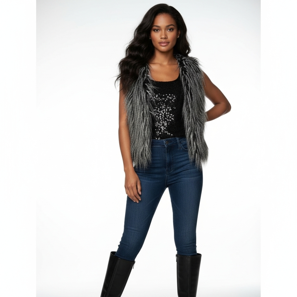 Vintage Forever 21 Faux fur Vest